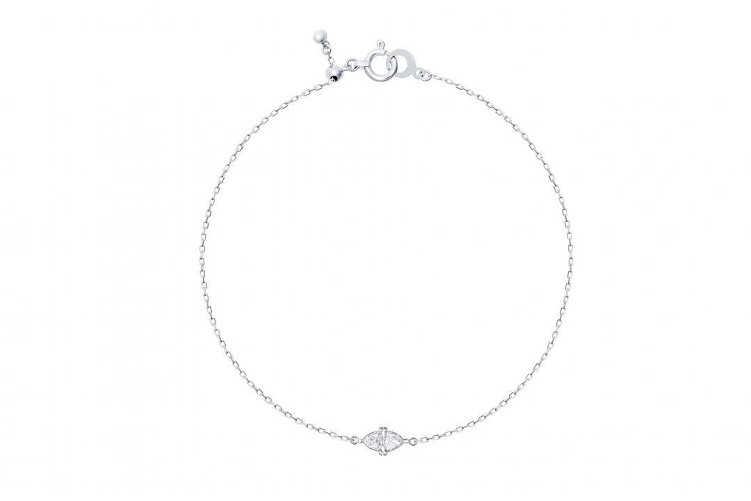 AHKAH Cerf-volant風箏系列鉑金鑽石手鍊，29,100元。