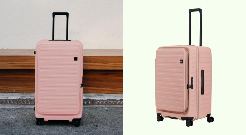 LOJEL CUBO系列夢幻嫩粉色，21吋（NT$11,800）、26吋（NT$13,800）、30吋（NT$15,800）。