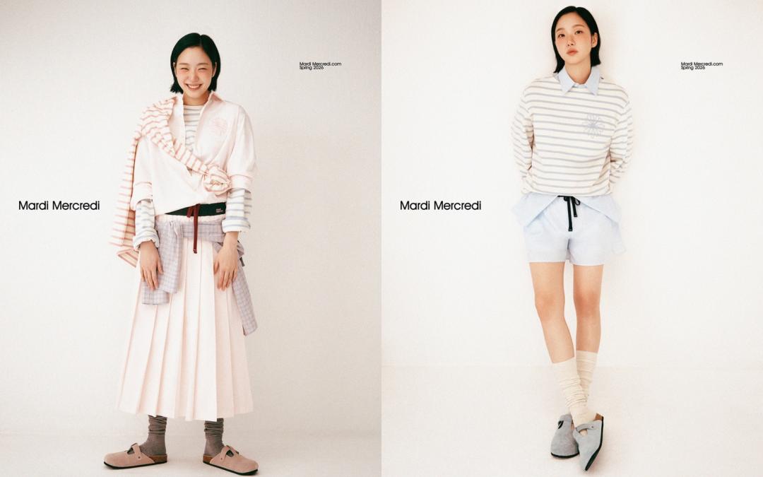 學院風、睡衣風都能自然駕馭。