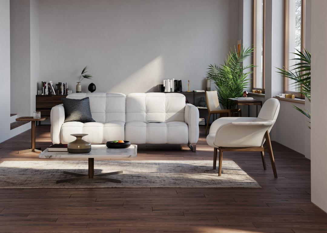 Philo沙發以經典設計及細緻椅腳設計著稱，展現義式簡約與結構比例美學。