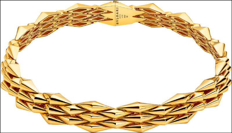 Bvlgari Eternal Vimini黃K金項鍊。