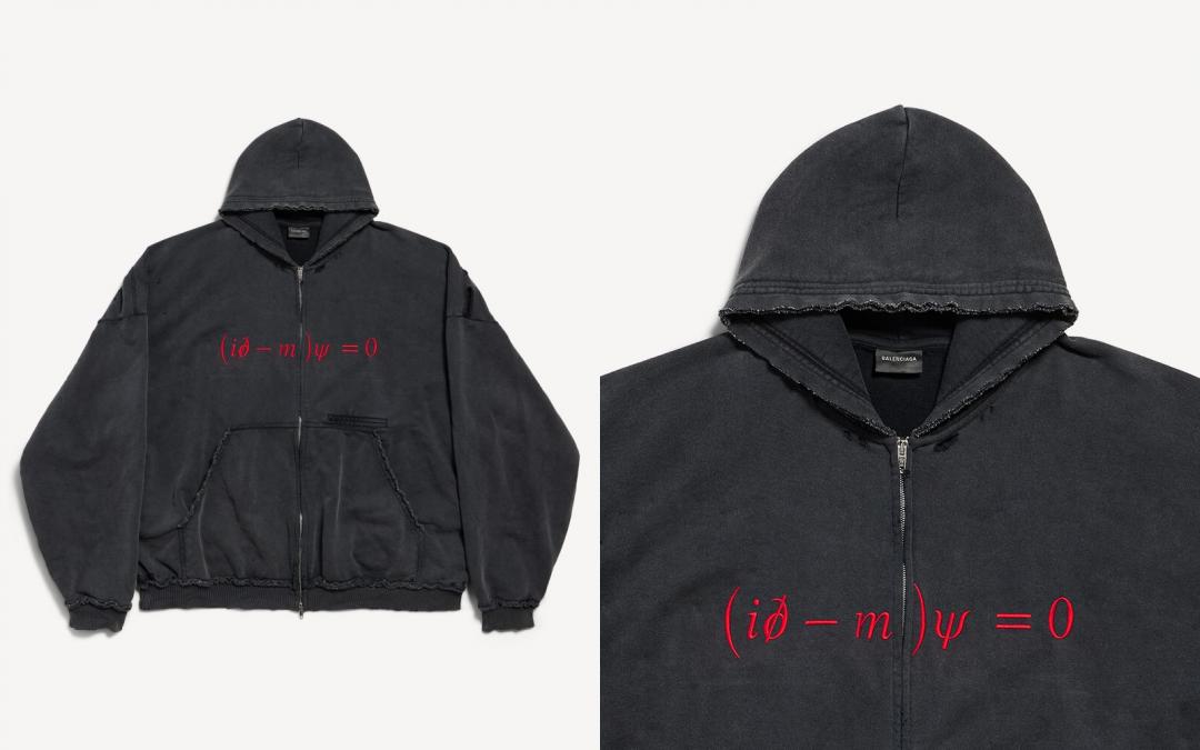 男裝狄拉克方程式連帽外套，售價NT$52,800元。