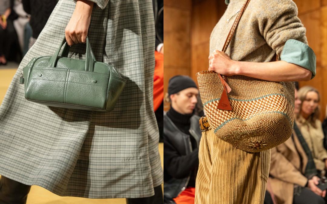 包袋配件部分，從設計師高中時期最喜愛的輪廓得到靈感，洋溢濃厚復古氛圍。