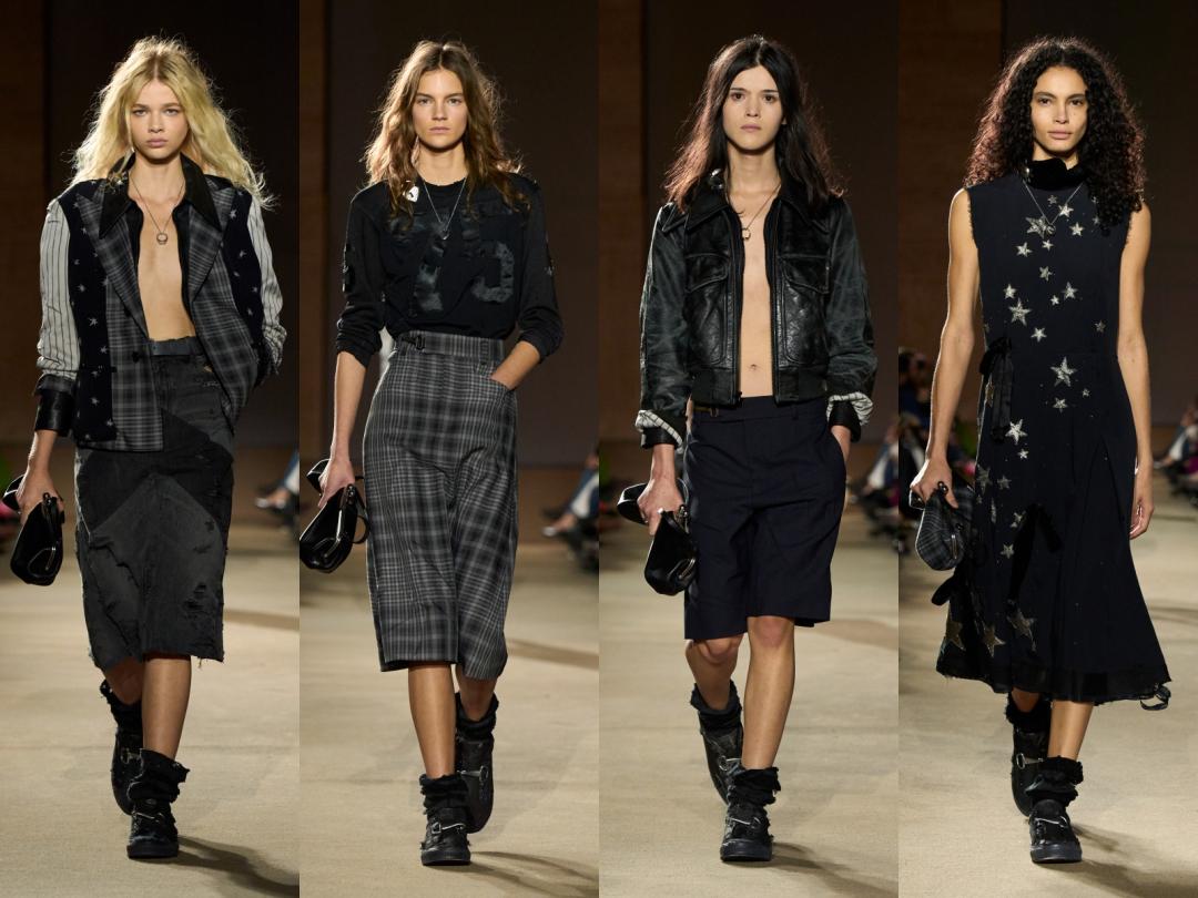 開場與結尾都以黑色調呈現，Stuart Vevers以魅暗高反差「黑色電影」切入。