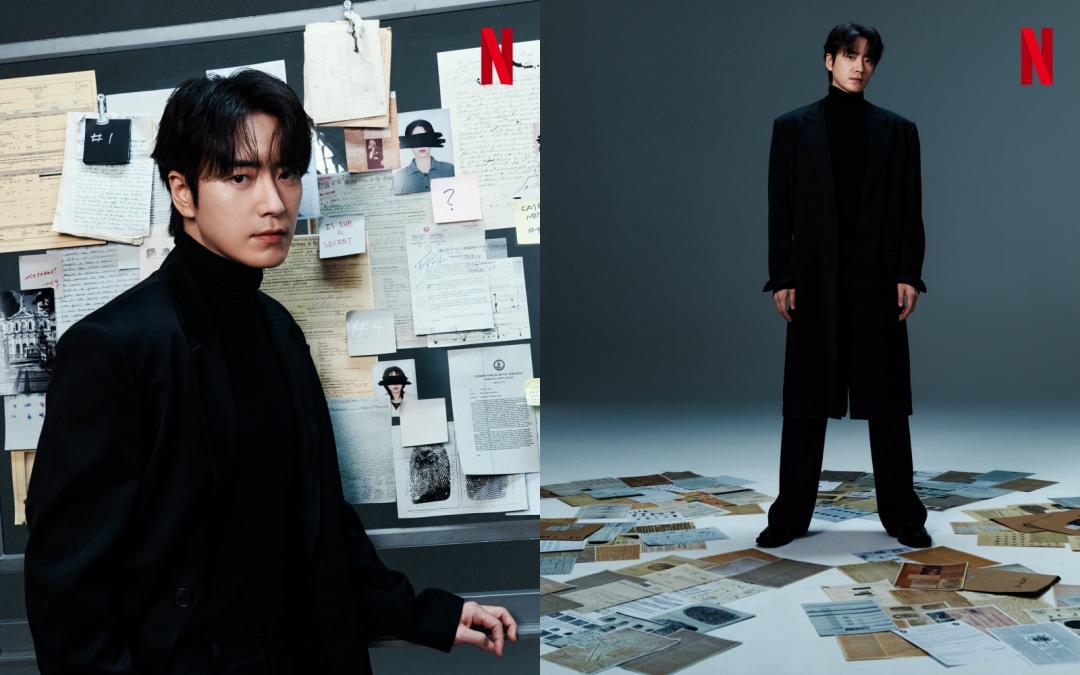 李浚赫則以大衣造型穿出刑警的俐落氣場。