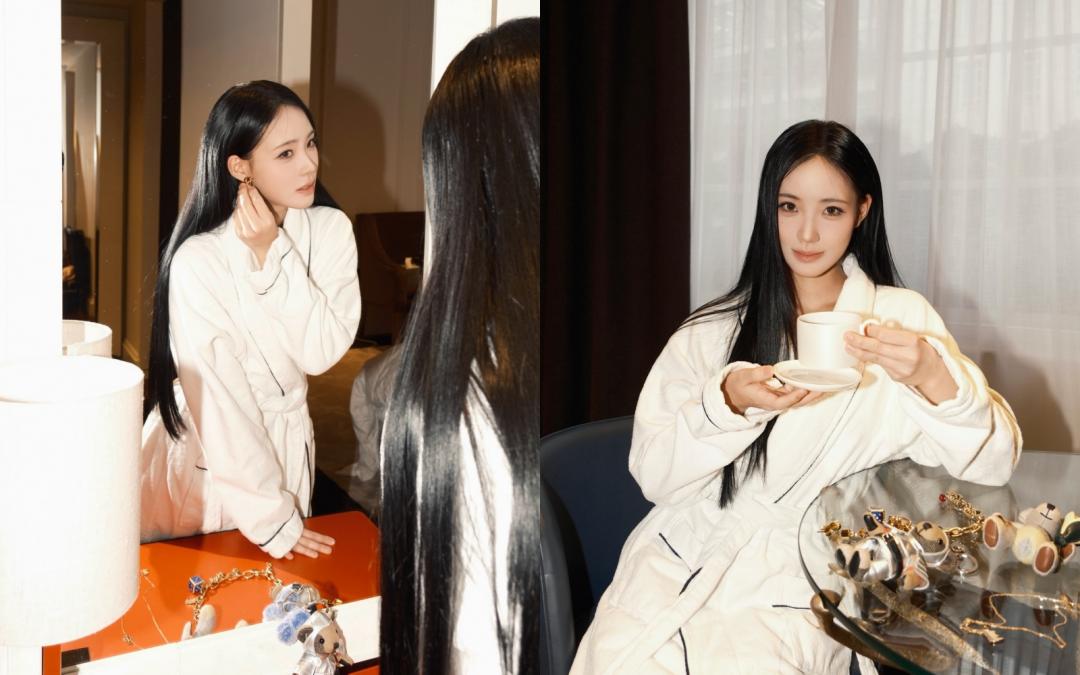 Lily出發看秀前，仔細搭配飾品，展現身為漂亮女生，細節不馬虎的態度。