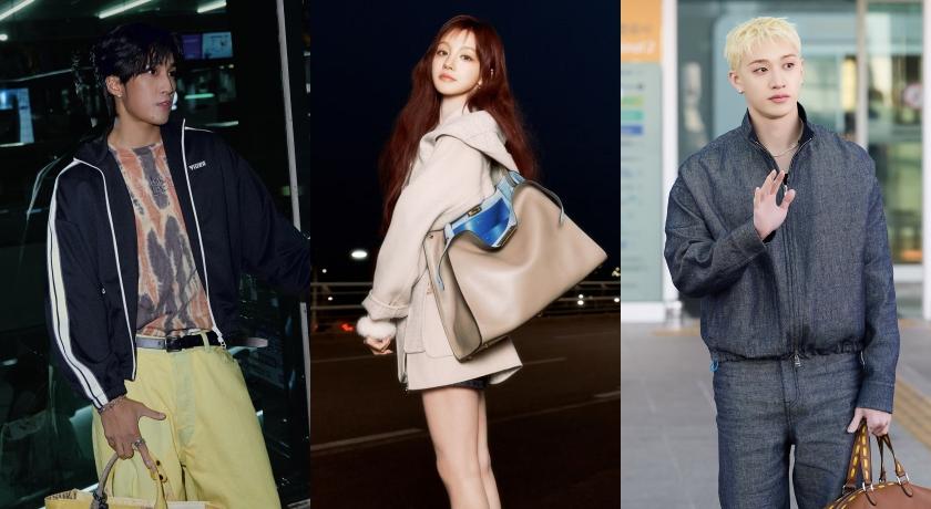 （左起）婁峻碩、i-dle雨琦、Stray Kids方燦。