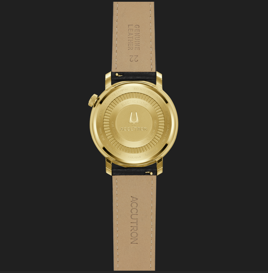 錶殼和錶底蓋以10微米鍍金工藝，展現細膩質感。