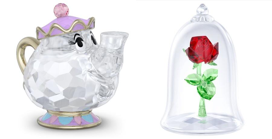 Mrs. Potts茶壺擺件8,000元、迷人玫瑰擺件7,300元。