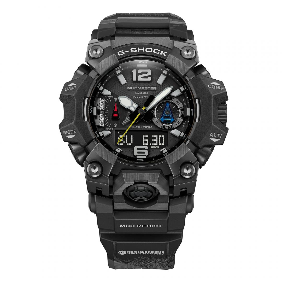 G-SHOCK MUDMASTER攜手TOYOTA TLC車對，推出全新聯名錶款GWG-B1000TLC-1A，28,000元。