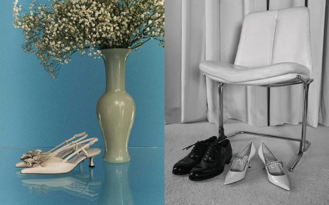 立體花朵的元素，也很適合新娘穿搭著用。