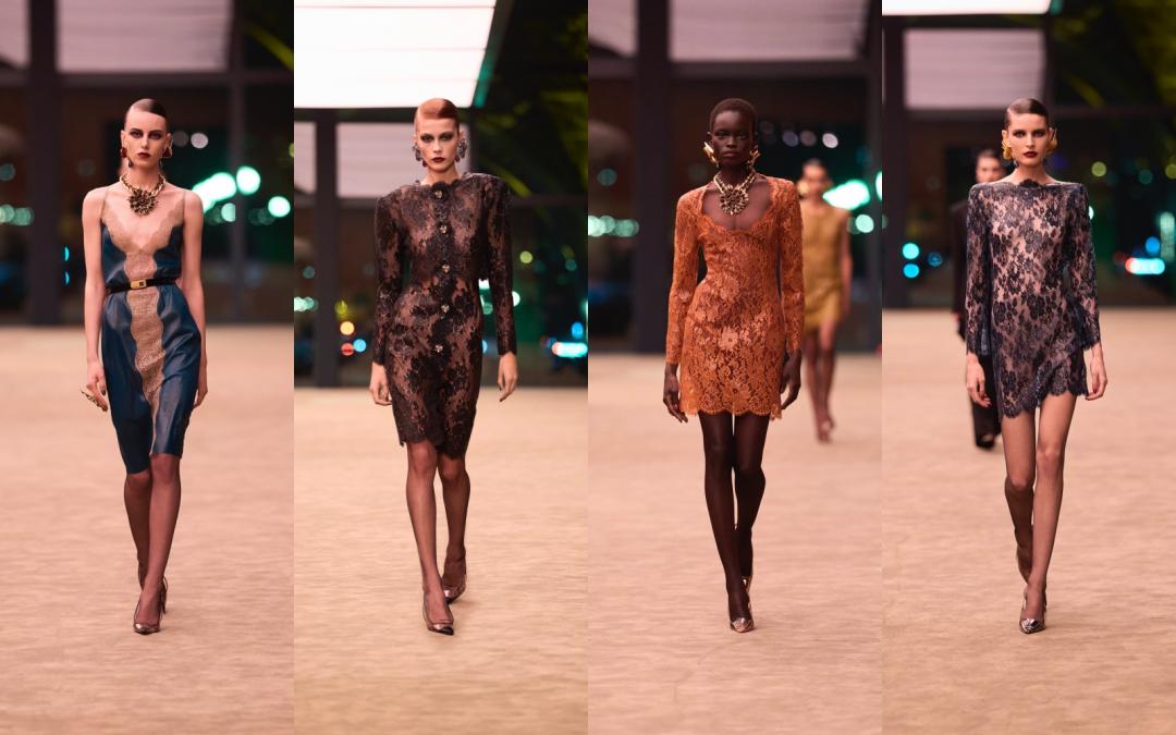 晚裝部分以柔軟面料營造魅惑氣息。