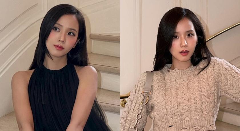 「Dior小公主」Jisoo看完秀秒換裝！私服選穿超短上衣炸出纖細水蛇腰