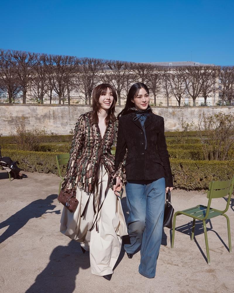 Orm秀後再社群分享多張與鄺玲玲的看秀合影，再度展現甜蜜CP氛圍。（翻攝自instagram）