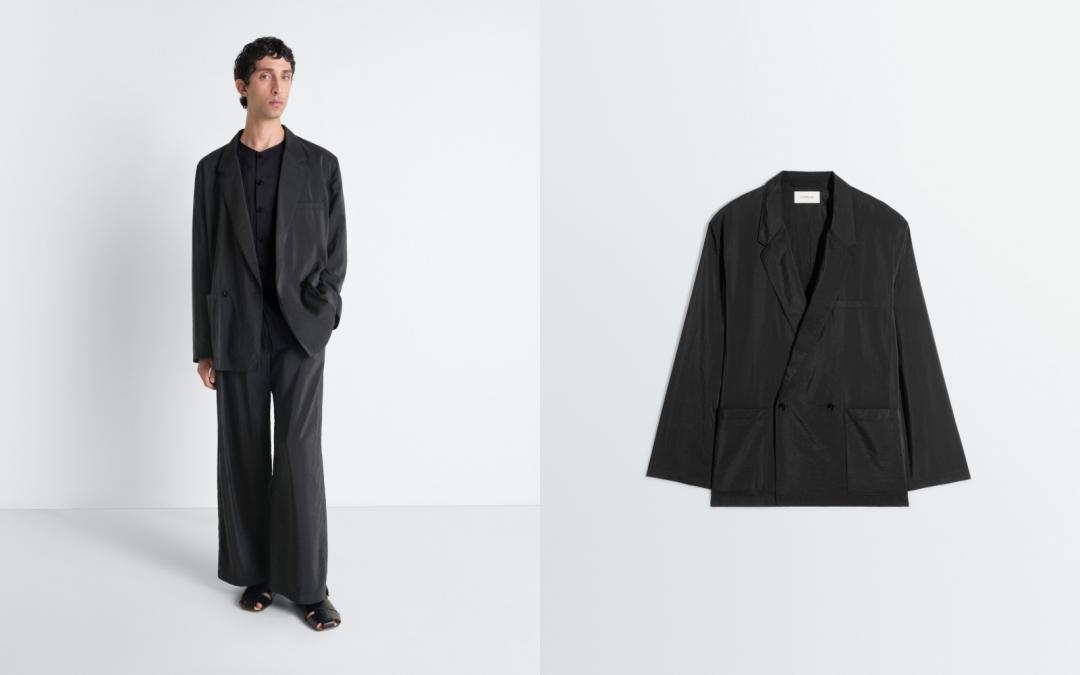 男裝SOFT DOUBLE BREASTED JACKET，售價NT$41,280元。