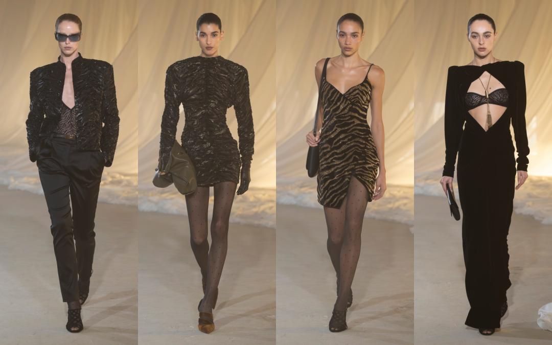 創辦人Pierre Balmain標誌性的動物元素也是重點。