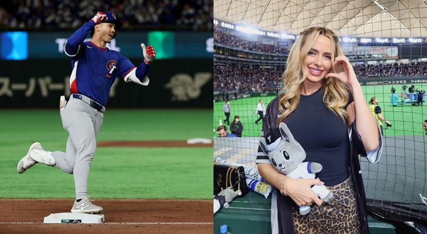 費仔正妹老婆WBC高舉台灣國旗！豐滿曲線配豹紋短裙成東蛋最辣應援