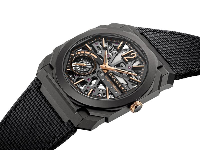 Octo Finissimo Skeleton 8 Days超薄鏤空八日腕錶。（BVLGARI提供）