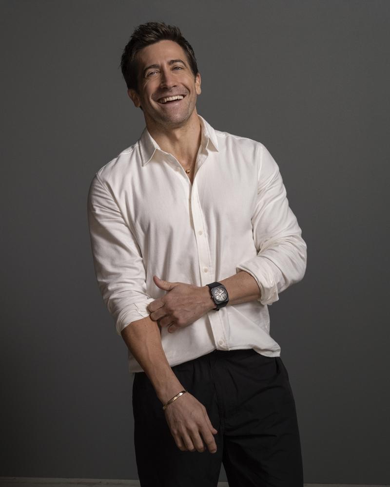 隨興自然的形象大片展現傑克葛倫霍的風格。（BVLGARI提供）