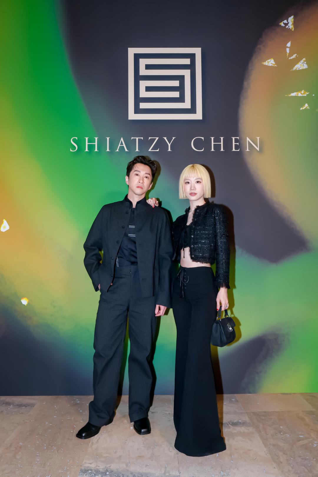 陳漢典以中式立領穿出俐落典雅，Lulu則以中空裝為東方優雅注入一絲性感。