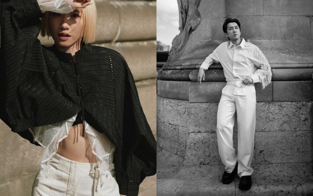 陳漢典用全白造型，將視線焦點留給美麗嬌妻，暗藏甜蜜心意。