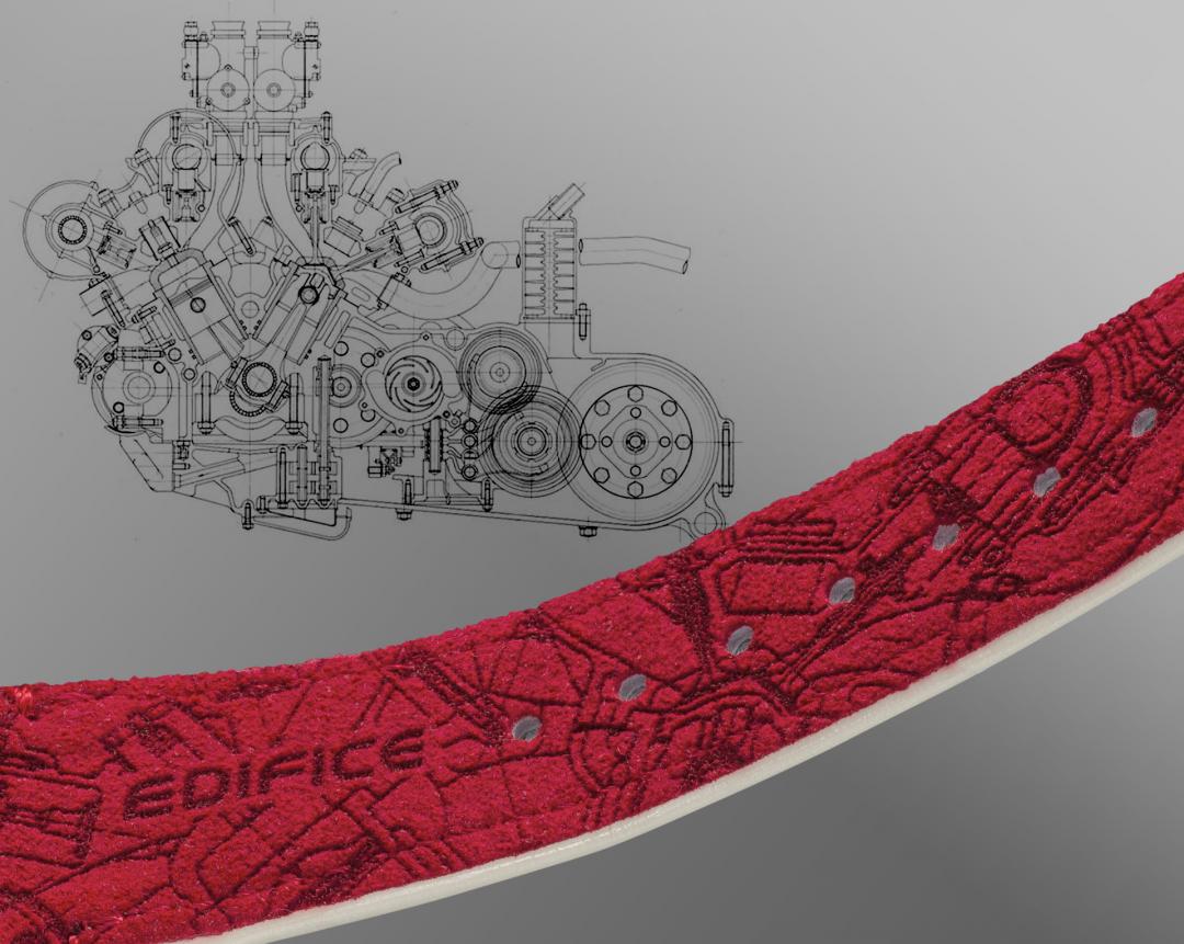 內層錶帶裝飾引擎的設計藍圖。