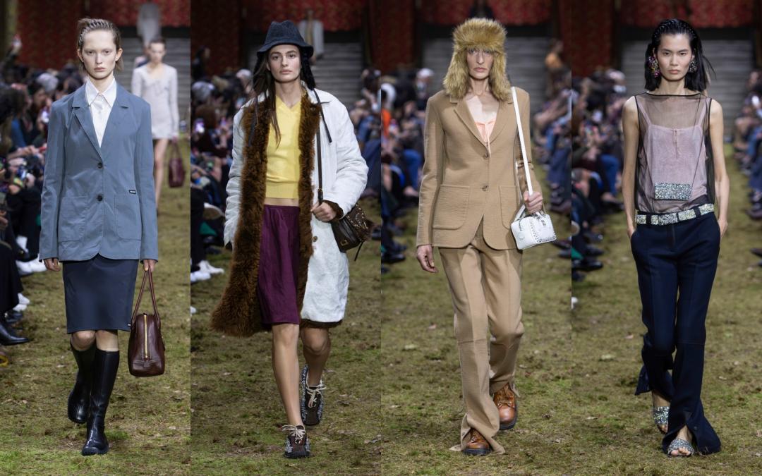 經典的學院風元素仍在，但透過刺繡薄紗等面料營造出私密風格。