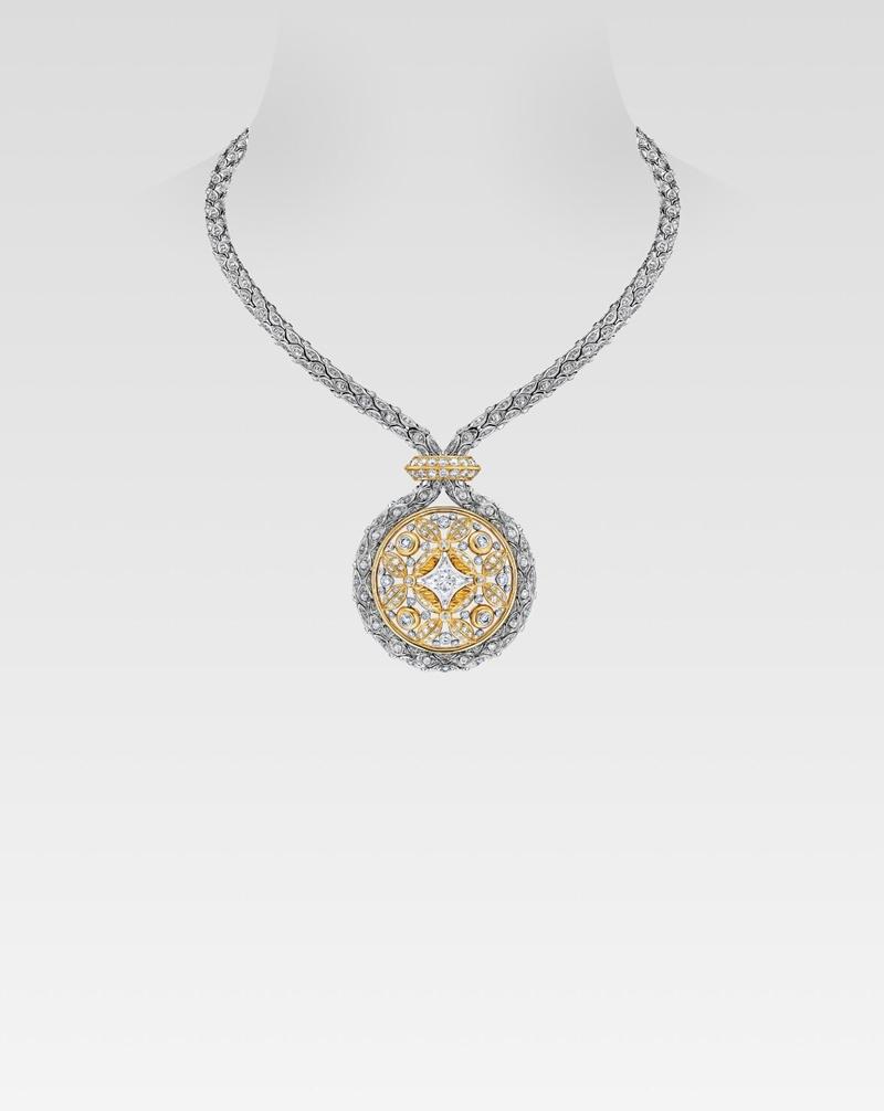 頂級珠寶系列 VIRTUOSITY《Protection守護》鑽石項鍊 建議售價，28,350,000元。（Louis Vuitton提供）