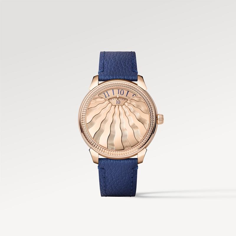 Tambour Convergence，自動機芯，37毫米，玫瑰K金，1,930,000元。（Louis Vuitton提供）
