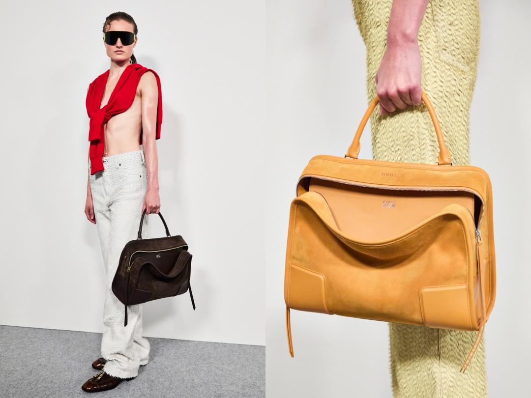 大型麂皮Amazona 180包款（NT$182,000）；小型麂皮Amazona 180 包款（NT$153,000）。