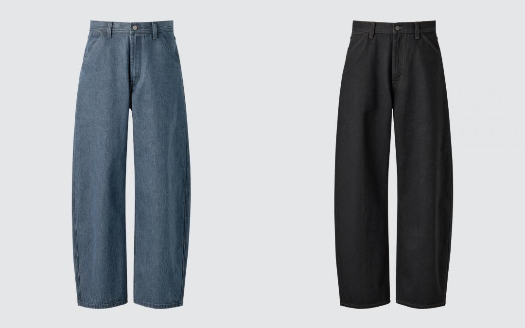 指定店舖販售款寬版錐形牛仔褲，售價NT$1,290元。