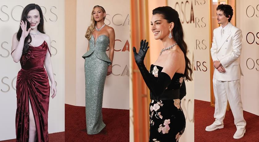 安海瑟薇、妮可基嫚奧斯卡紅毯「香肩比美」！她全身披滿鑽閃瞎眾人