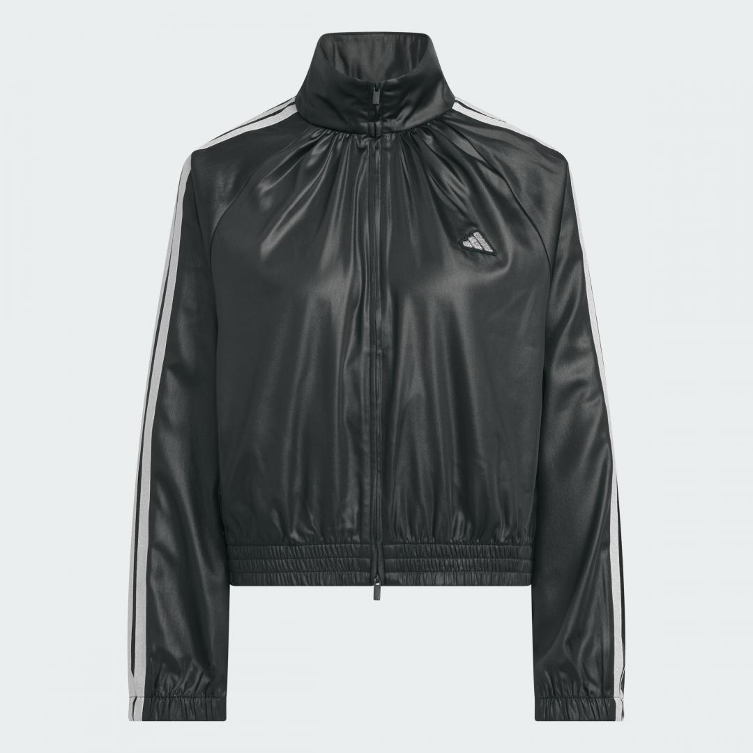 亮面抓縐立領運動外套，售價NT$2,890元。