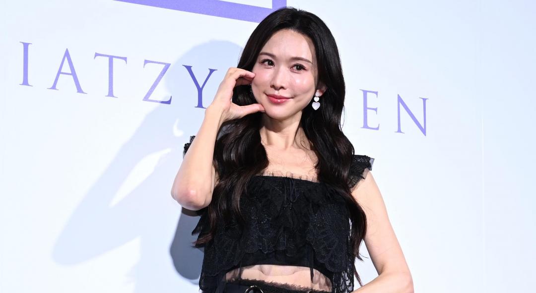 林志玲早上現身夏姿慈善特賣活動。（圖／記者胡舜翔攝）