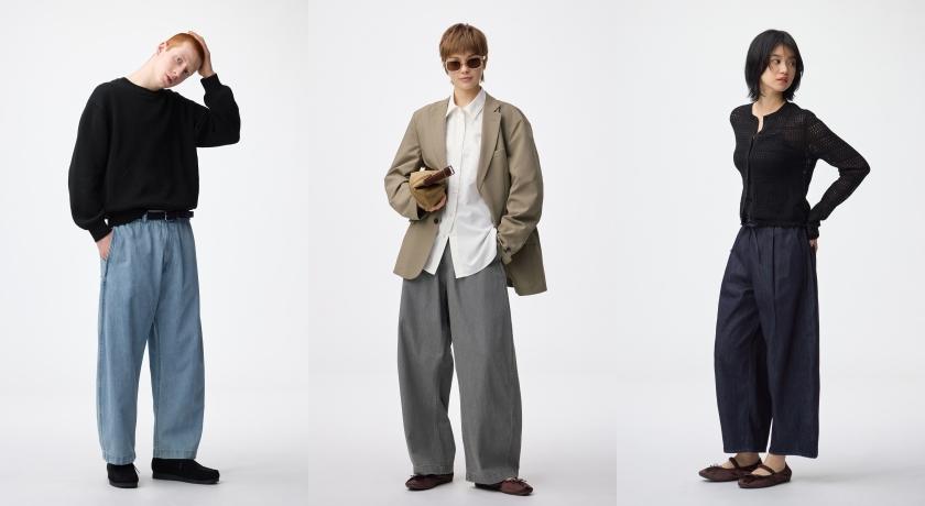 GU旗下「神褲」本季推出進化版本，調整褲長為九分褲，並以輕便材質演繹，更適合春夏季節穿著。
