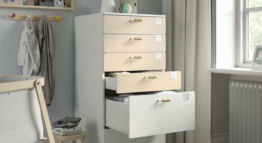 IKEA最強抽屜櫃是它！6抽設計衣服雜物一秒收乾淨 多色面板自由組合