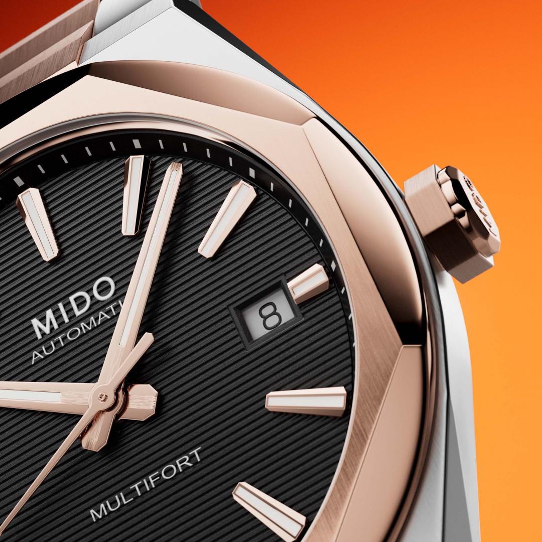 錶圈八個切面勾勒出極具辨識度的八角形輪廓。