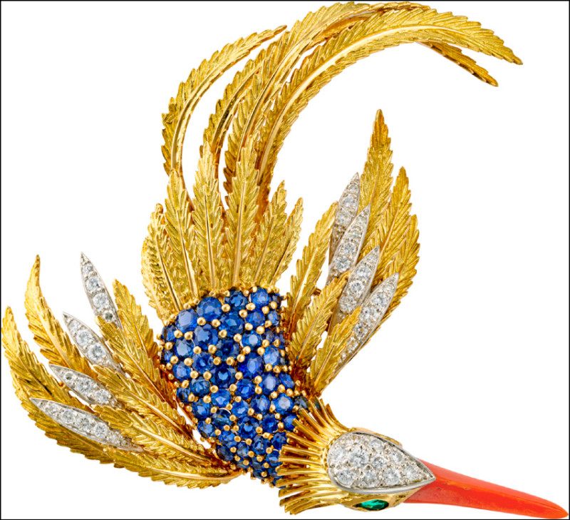 卡地亞骨董珍藏系列，1966年胸針。