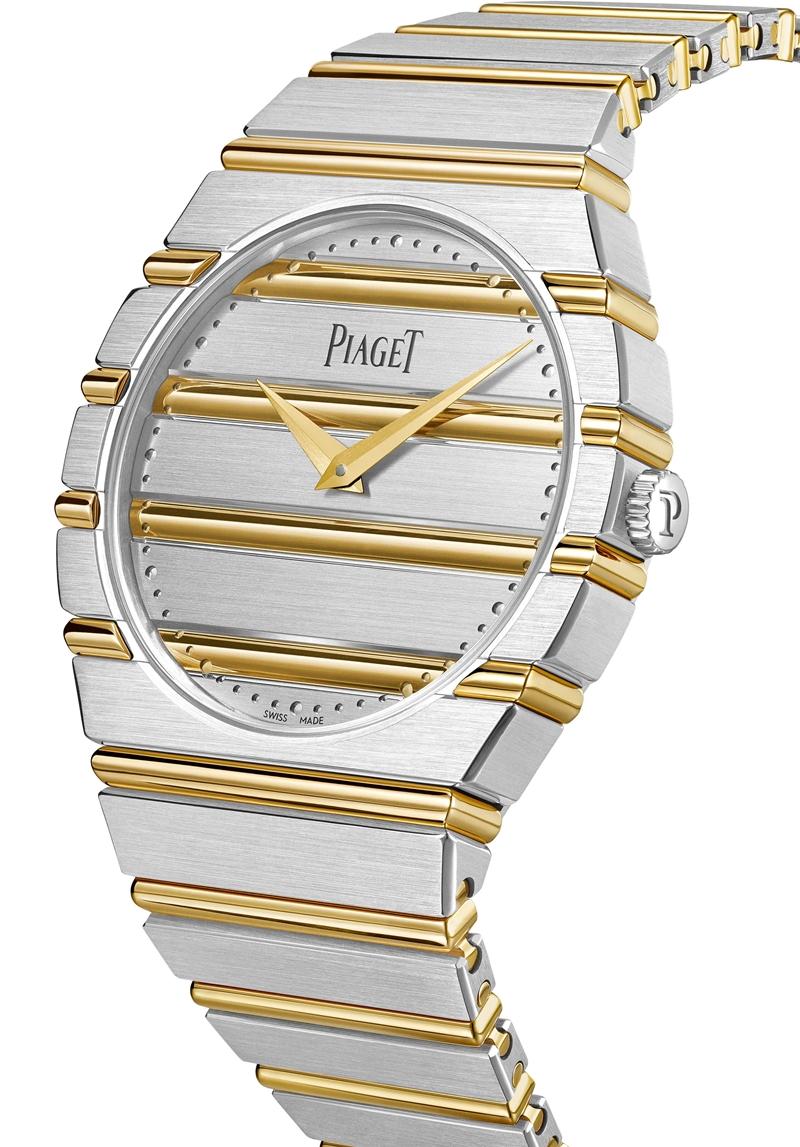 PIAGET Polo79系列Two-Tone雙金自動上鍊超薄腕錶，搭載1200P1自動上鍊超薄機芯，18K白金與黃金，時間顯示，錶徑38mm，防水深度50米，約2,940,000元。（PIAGET提供）