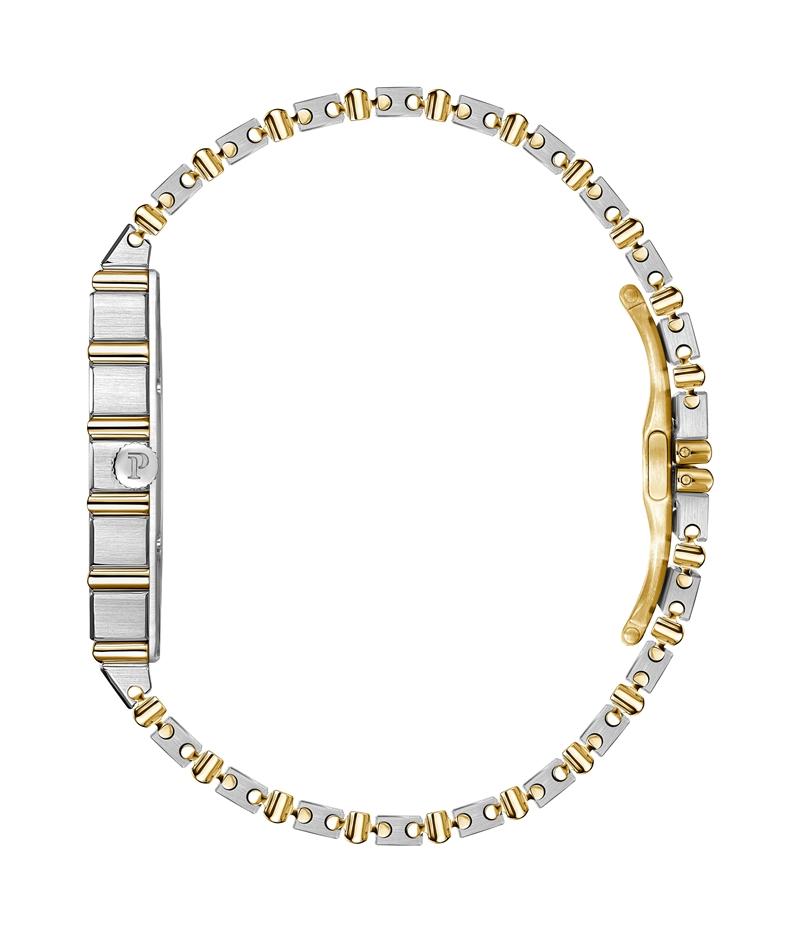 錶殼與鍊帶一體成型結構，機芯厚度僅約2.25毫米，維持腕錶的纖薄與佩戴舒適性。（PIAGET提供）