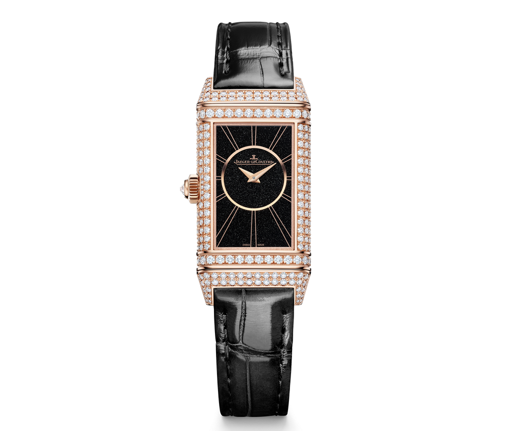 翻轉過來瞬變為黑色錶盤，展現截然不同的讀時風格。