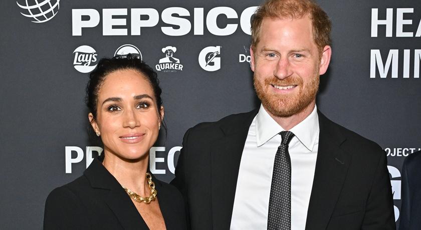 梅根與哈利王子。（美聯社）