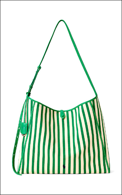 Polo Play 2026春夏新款條紋帆布郵差包，18,880元。