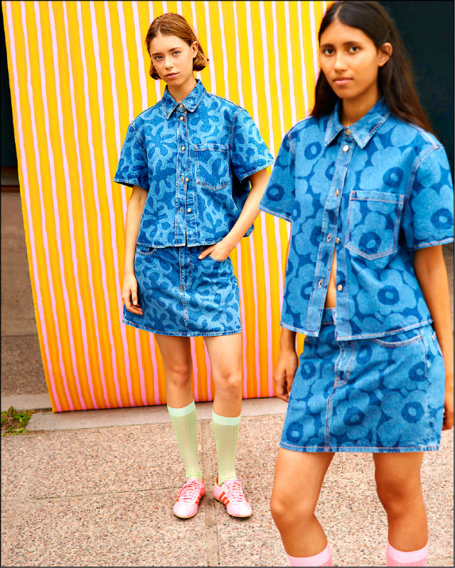 marimekko Kuvata Unikko牛仔襯衫，推薦價各13,900元。