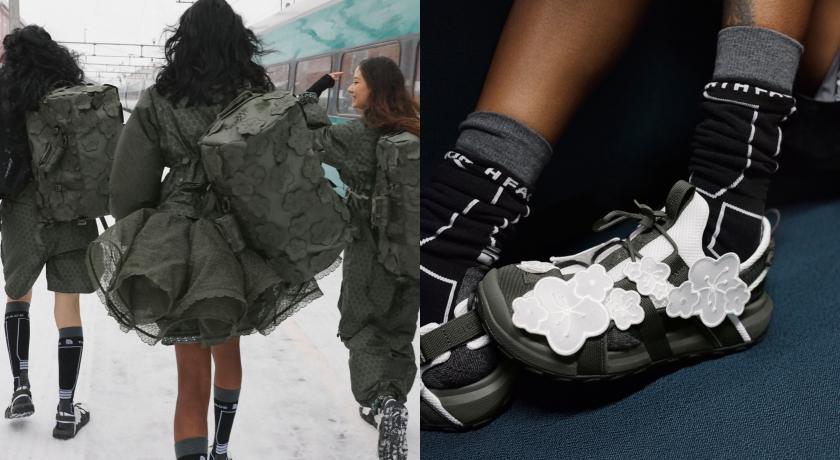 The North FaceＸCecilie Bahnsen第三度攜手，招牌小花元素再次讓戶外造型飄出仙女氣息。