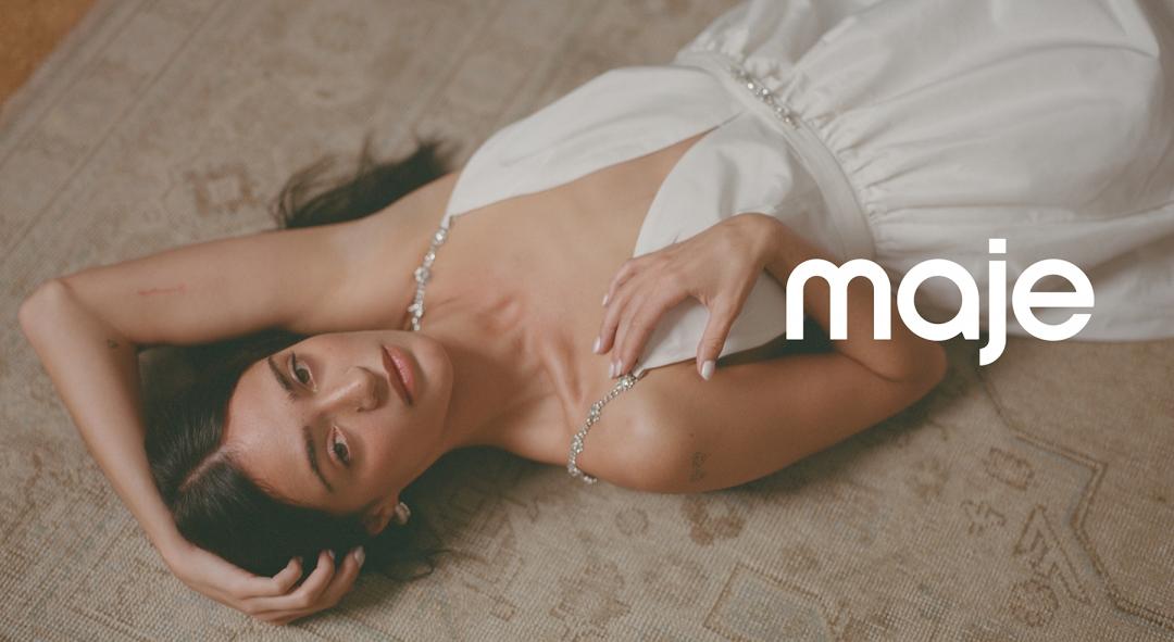 邁入春季，maje推出以白色為主軸的膠囊系列單品。