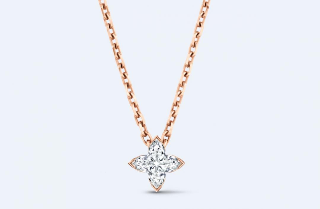 Louis Vuitton LV Diamonds吊墜，LV Monogram Star切割鑽石，127,000元起，價格隨鑽石克拉數變動。