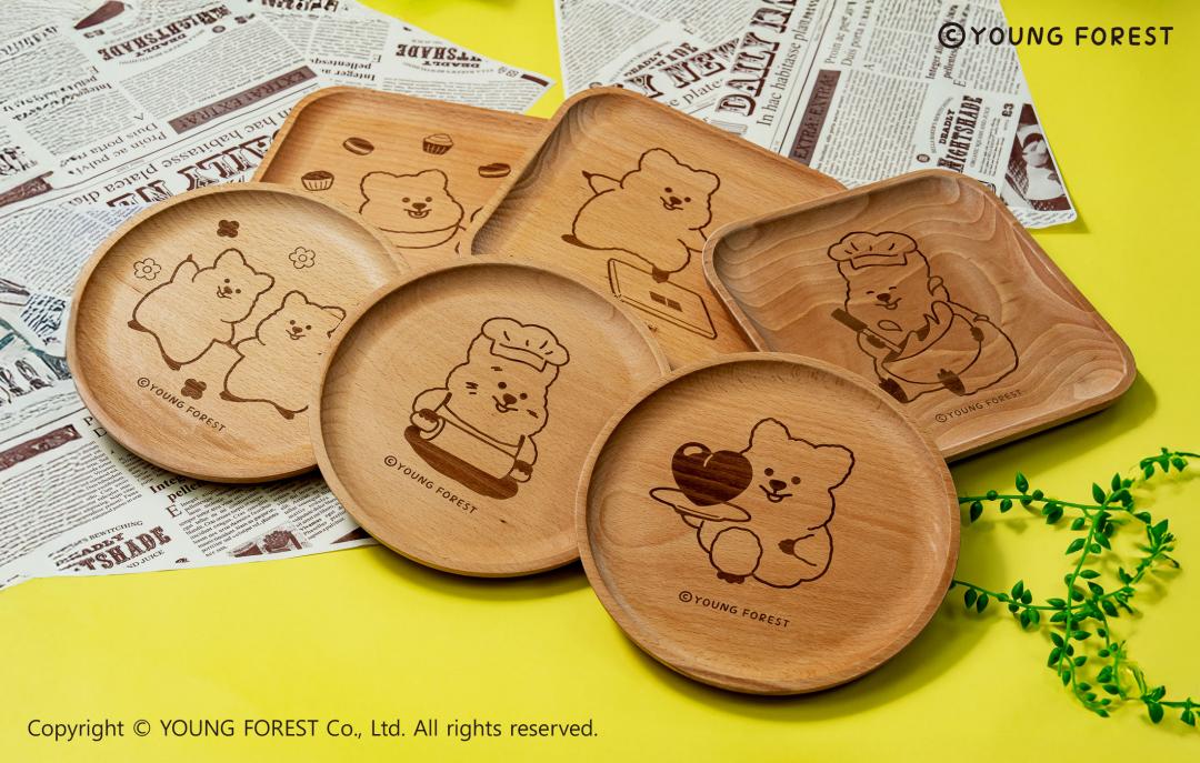 和勾卡KKOTKA一起共享食光地「木盤」，共6款。