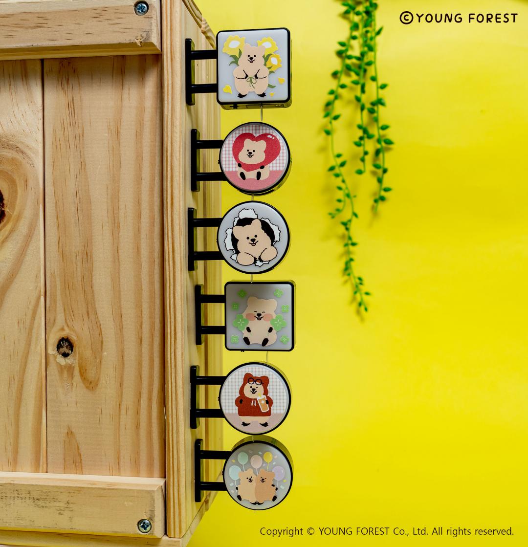 暗暗夜晚就讓「磁吸小燈箱」接手營造氛圍吧。