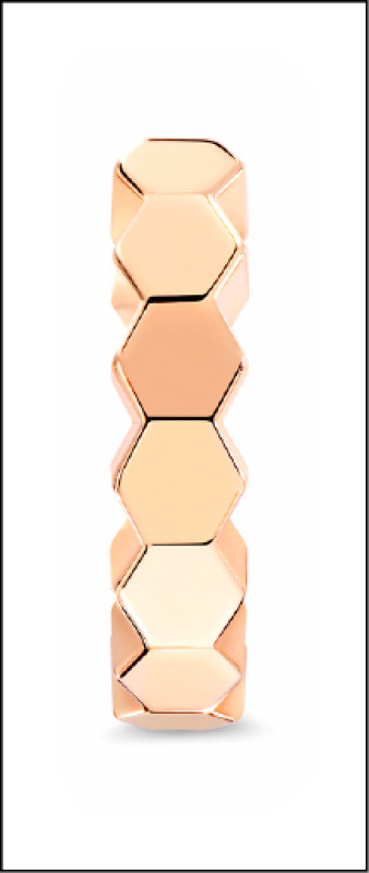 Bee de Chaumet 18K玫瑰金耳環，單只37,500元。